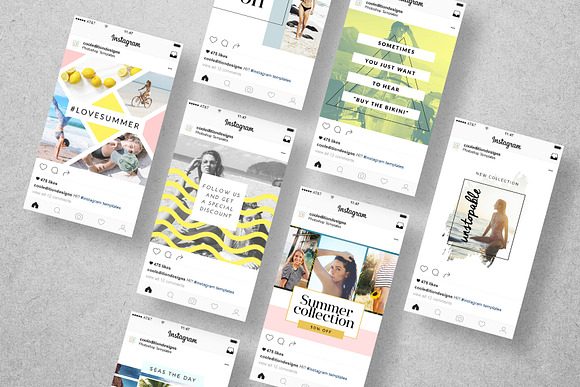 Beachy Mood - Instagram Posts in Instagram Templates - product preview 4