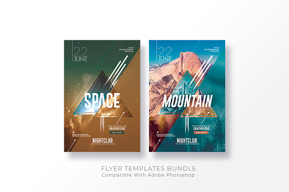 10 Minimal Flyer Templates Bundle in Flyer Templates - product preview 3