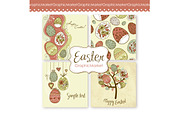 Easter Vintage card templates
