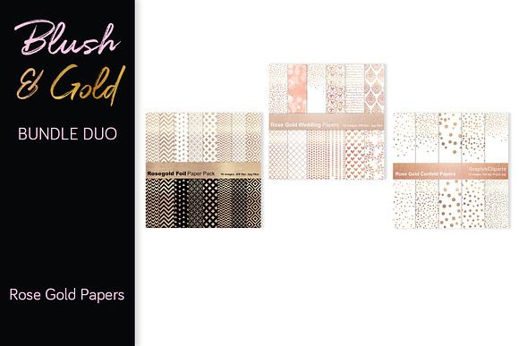 84% OFF! Blush & Gold BUNDLE DUO in Textures - product preview 4
