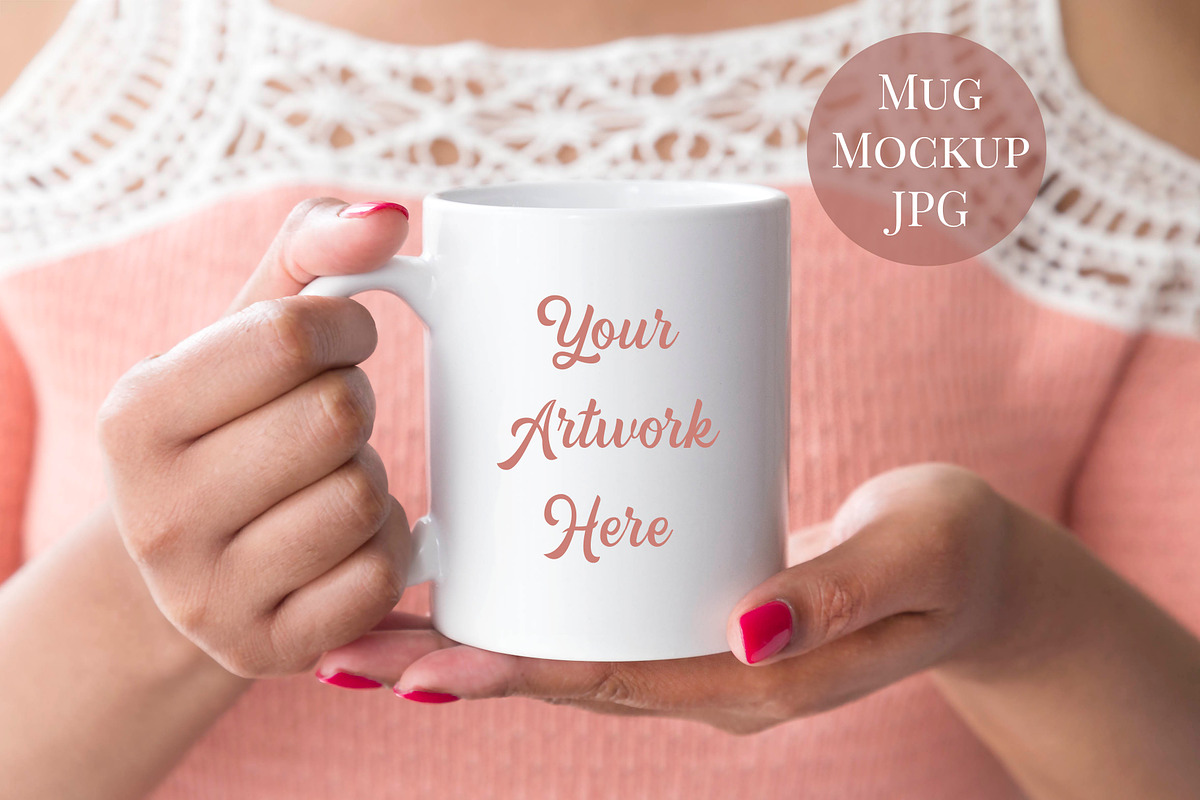 Woman holding mug in Product Mockups - product preview 8