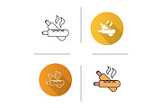 French hot dogs icon