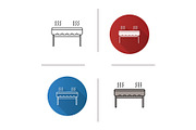 Charcoal barbecue grill icon