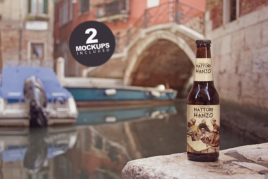 Venetian Boat Duo | Beer Mockup in Product Mockups - product preview 8