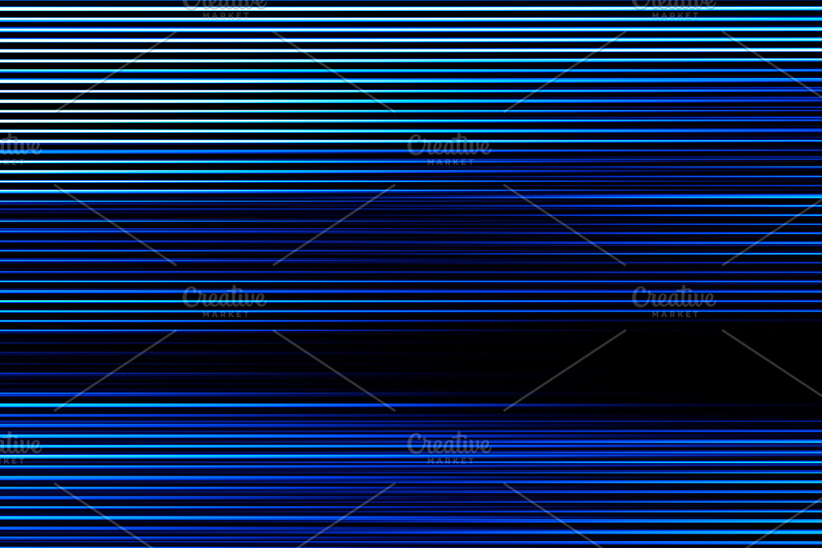 Horizontal blue scanline lines illustration background in Illustrations - product preview 8