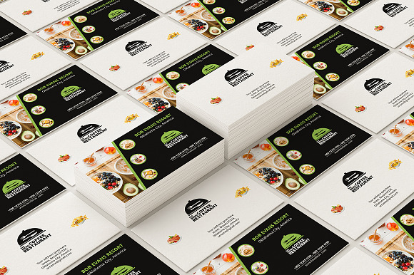 Restaurant Business Card in Business Card Templates - product preview 4