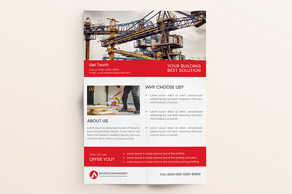 Construction Flyer  in Flyer Templates - product preview 7