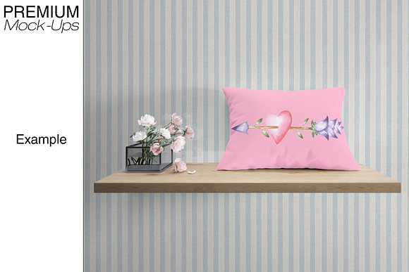 Pillows on Shelves Set - Many Types in Product Mockups - product preview 12