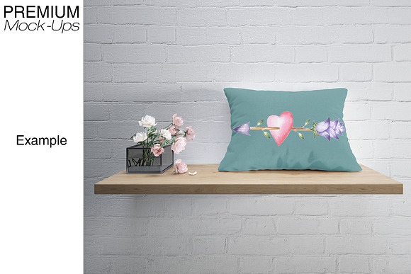 Pillows on Shelves Set - Many Types in Product Mockups - product preview 13