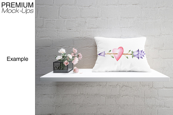 Pillows on Shelves Set - Many Types in Product Mockups - product preview 16