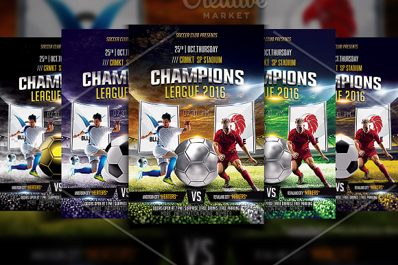 Soccer Flyers Bundle 10 in 1 in Flyer Templates - product preview 1