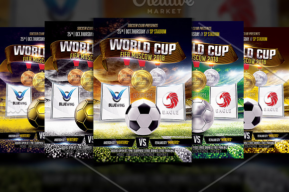 Soccer Flyers Bundle 10 in 1 in Flyer Templates - product preview 5