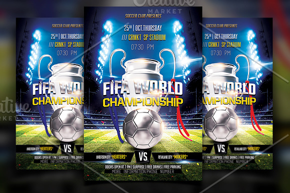 Soccer Flyers Bundle 10 in 1 in Flyer Templates - product preview 7
