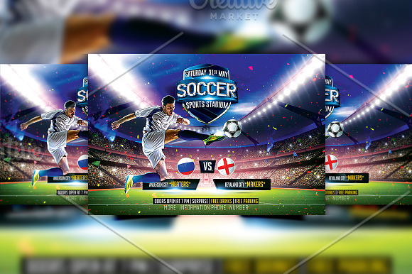 Soccer Flyers Bundle 10 in 1 in Flyer Templates - product preview 9