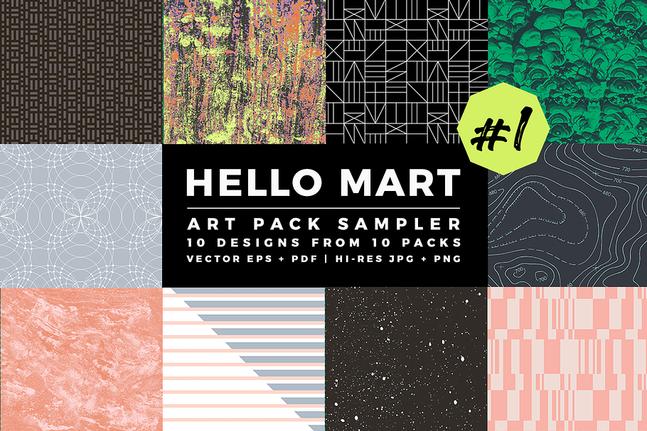 Hello Mart Pattern & Texture Sampler