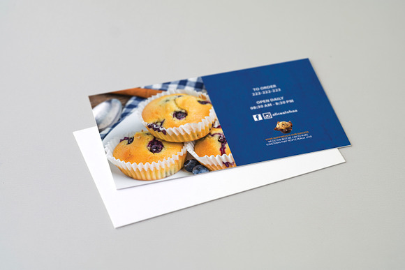 Muffin World Business Card Template  in Business Card Templates - product preview 1