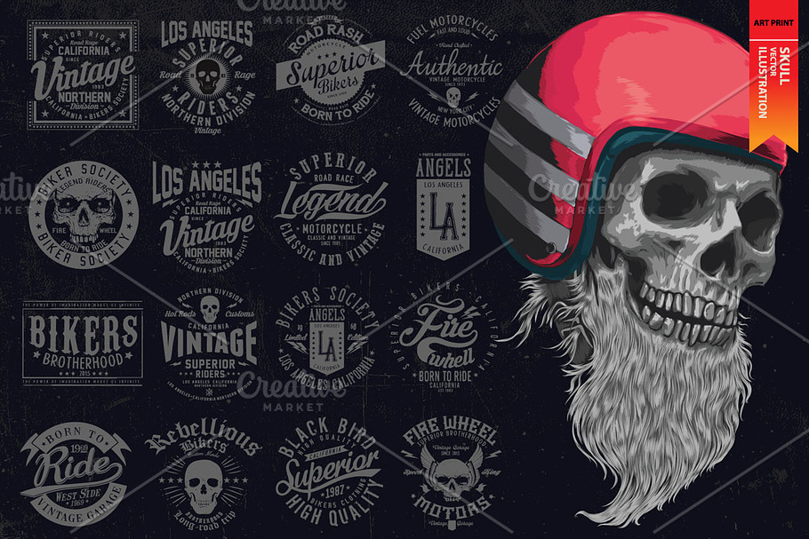 BORN TO RIDE in Illustrations - product preview 8