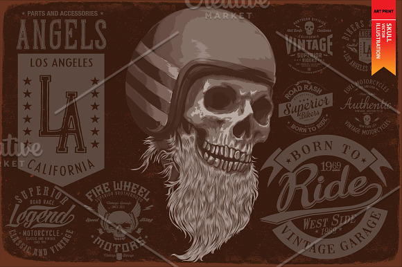 BORN TO RIDE in Illustrations - product preview 3