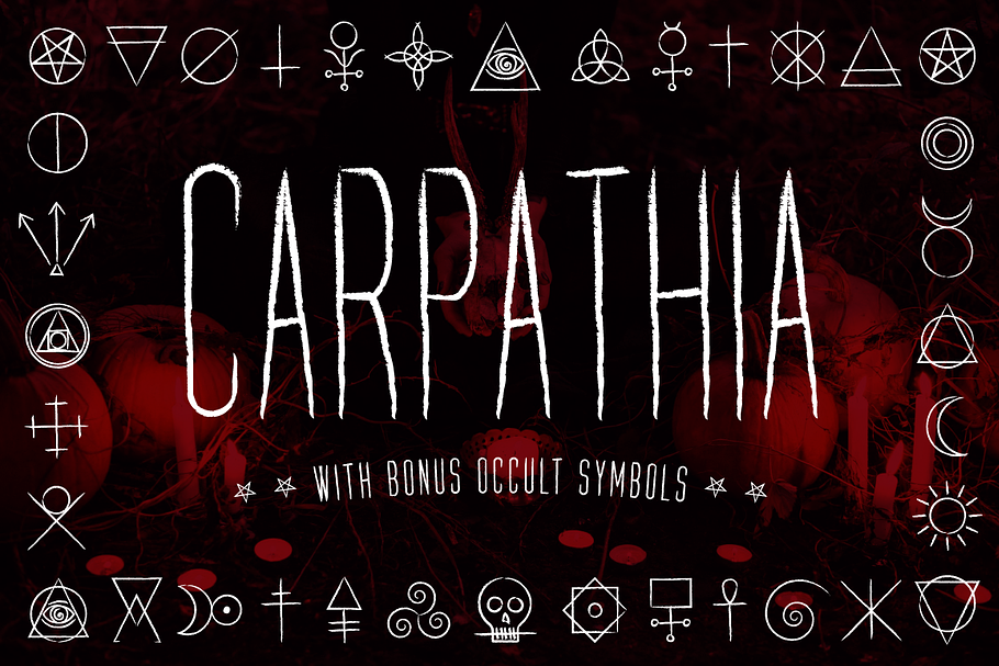 Carpathia Typeface + Extras in Scary Fonts - product preview 8