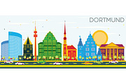 Dortmund Germany City Skyline 