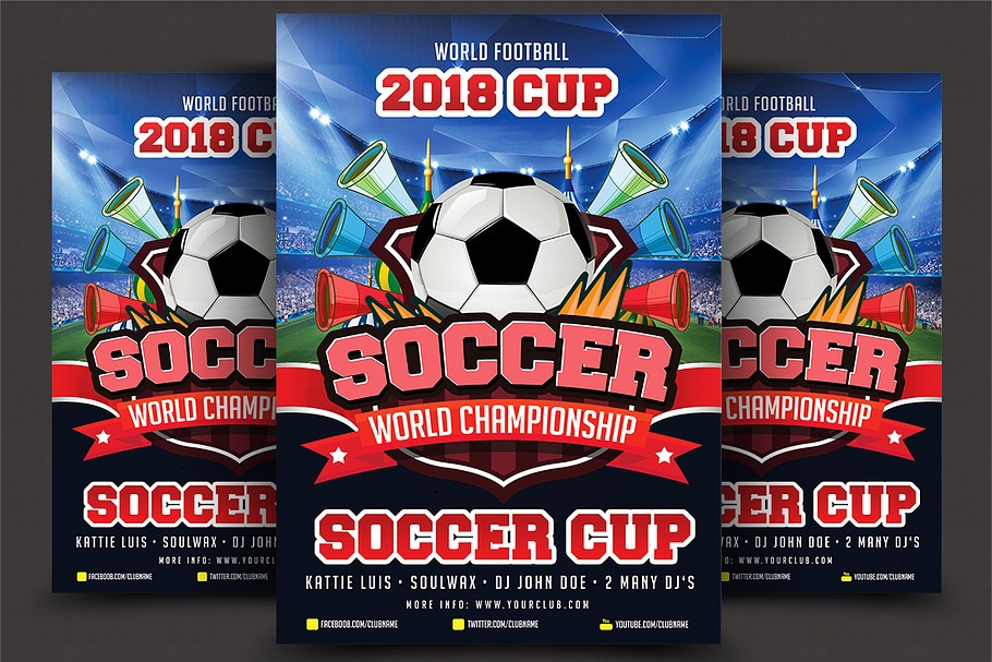 Soccer Cup Poster Template