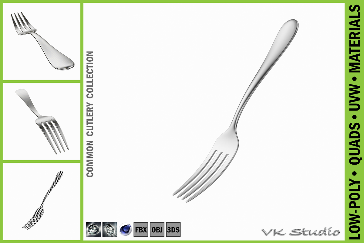 Dessert Fork Common Cutlery in Appliances - product preview 8