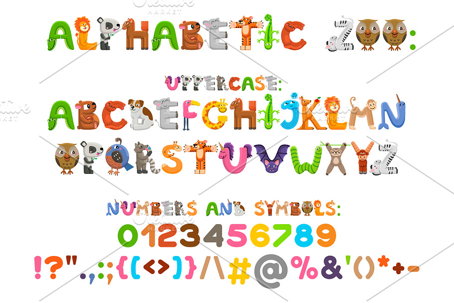 Alphabetic Zoo - font duo