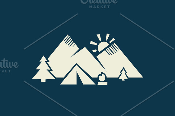 Vintage Adventure Badges in Illustrations - product preview 7
