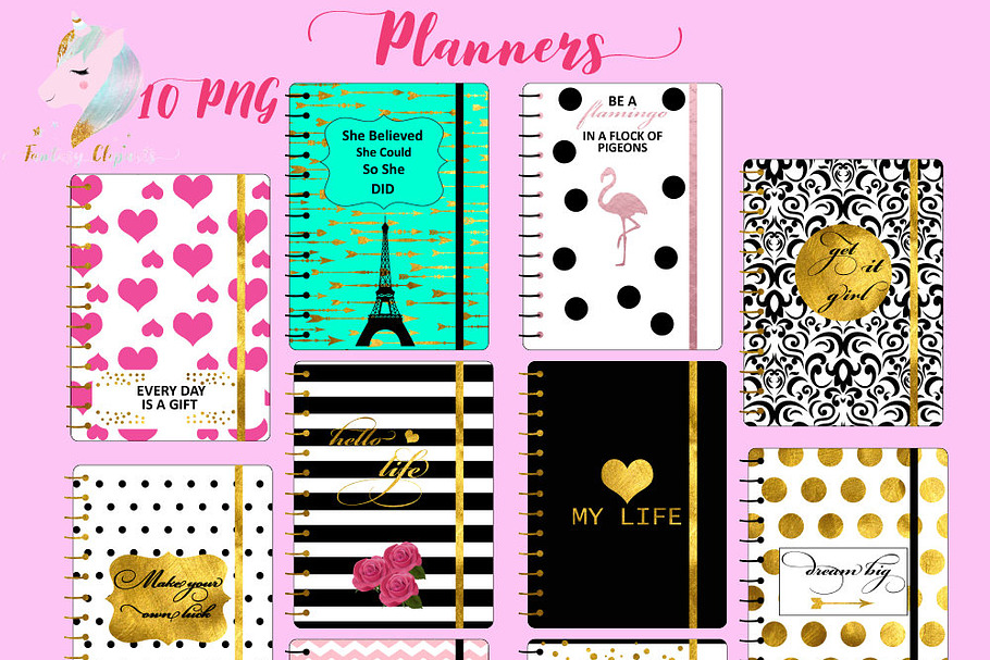 Planners Clipart in Objects - product preview 8