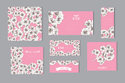 Cherry Blossom Floral Cards