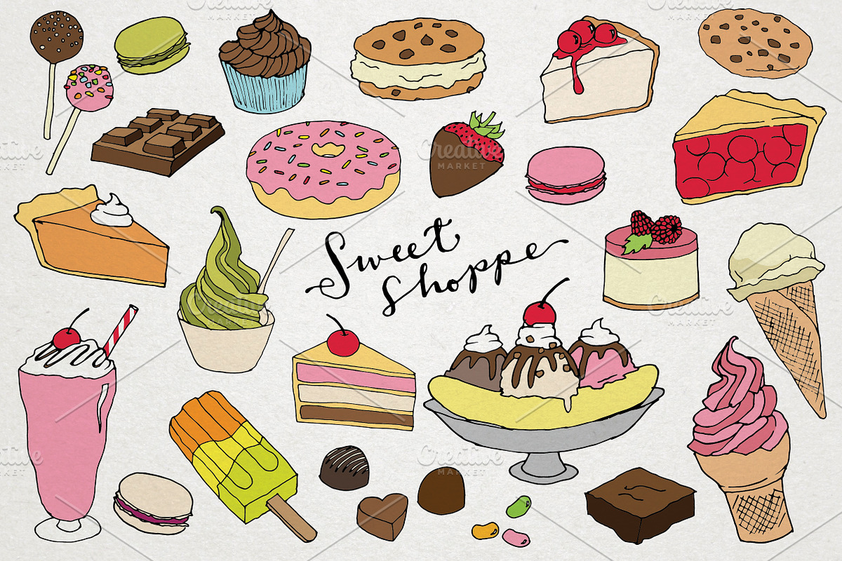 Sweet Shoppe & Desserts in Illustrations - product preview 8