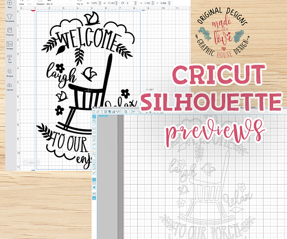 Welcome to the Porch Cut File in Illustrations - product preview 1