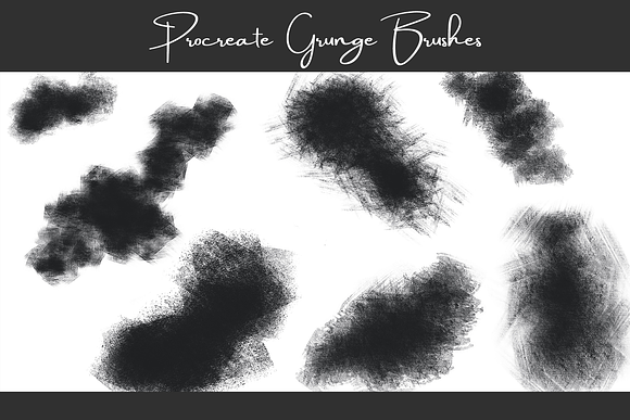 Procreate Grunge Brush Pack in Photoshop Brushes - product preview 2