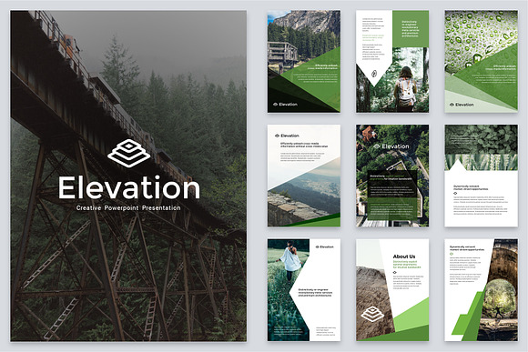 A4 Elevation Powerpoint Template in PowerPoint Templates - product preview 1