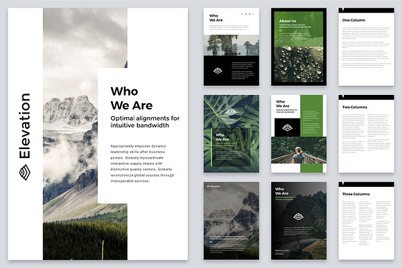 A4 Elevation Powerpoint Template in PowerPoint Templates - product preview 3