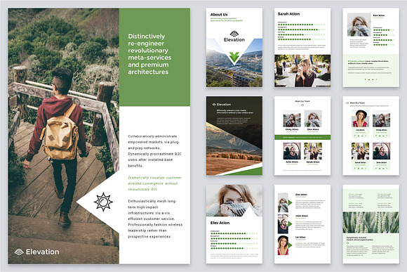 A4 Elevation Powerpoint Template in PowerPoint Templates - product preview 4