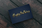 'Happy Birthday' vector lettering