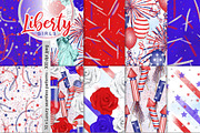 4th July Seamless Pattern Collection