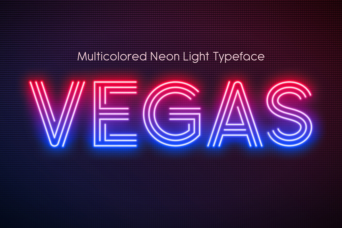 Realistic neon light alphabet in Illustrations - product preview 8