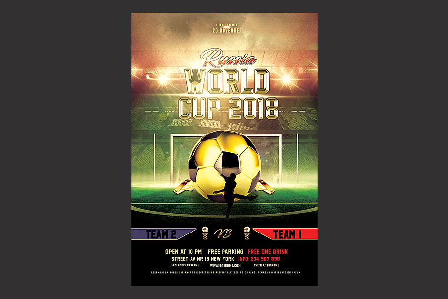 Soccer World Cup Flyer in Flyer Templates - product preview 8