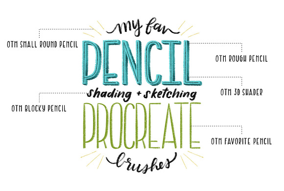 Favorite Pencil Procreate Brush Pack in Photoshop Brushes - product preview 3