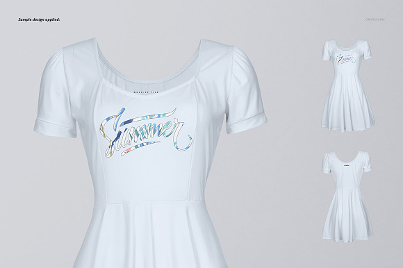 Wavy Dress Mockup Set in Product Mockups - product preview 3