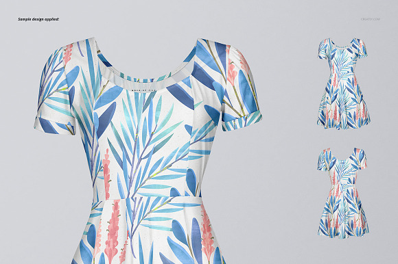 Wavy Dress Mockup Set in Product Mockups - product preview 4