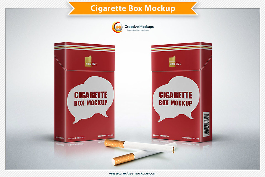Cigarette Box Mockup in Product Mockups - product preview 8