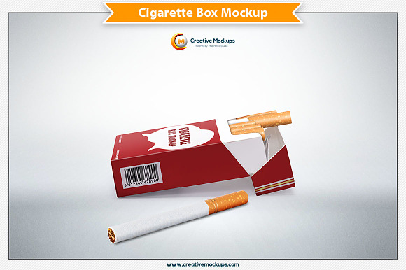 Cigarette Box Mockup in Product Mockups - product preview 2
