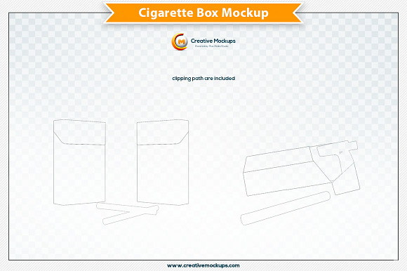 Cigarette Box Mockup in Product Mockups - product preview 4
