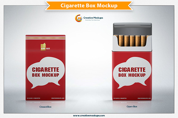 Cigarette Box Mockup in Product Mockups - product preview 5