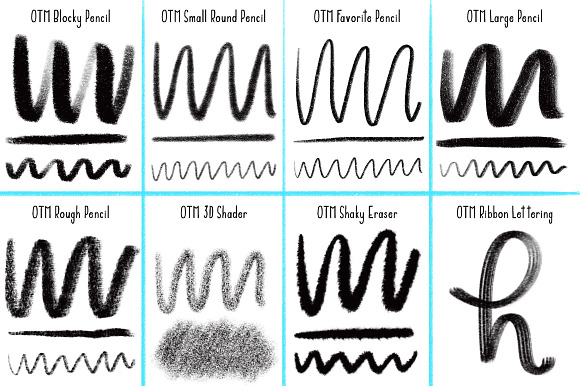Favorite Pencil Procreate Brush Pack in Photoshop Brushes - product preview 14