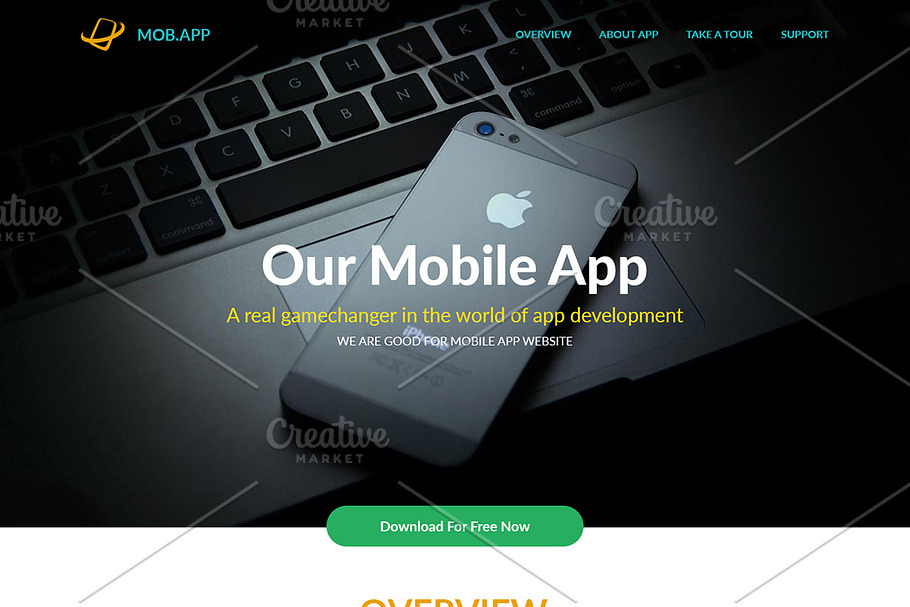 MobApp - App Landing Page Template