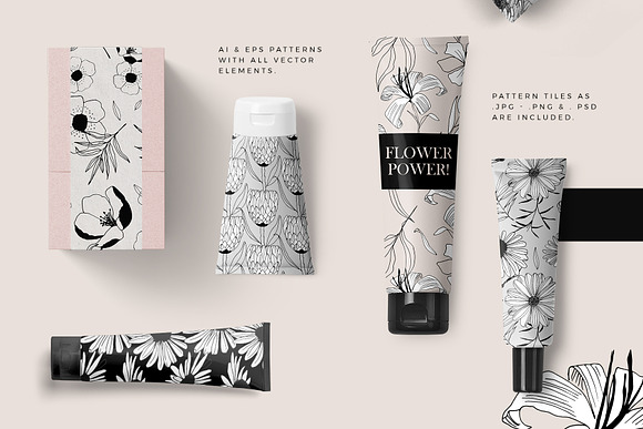 Graphic Flowers Patterns & Elements in Patterns - product preview 1